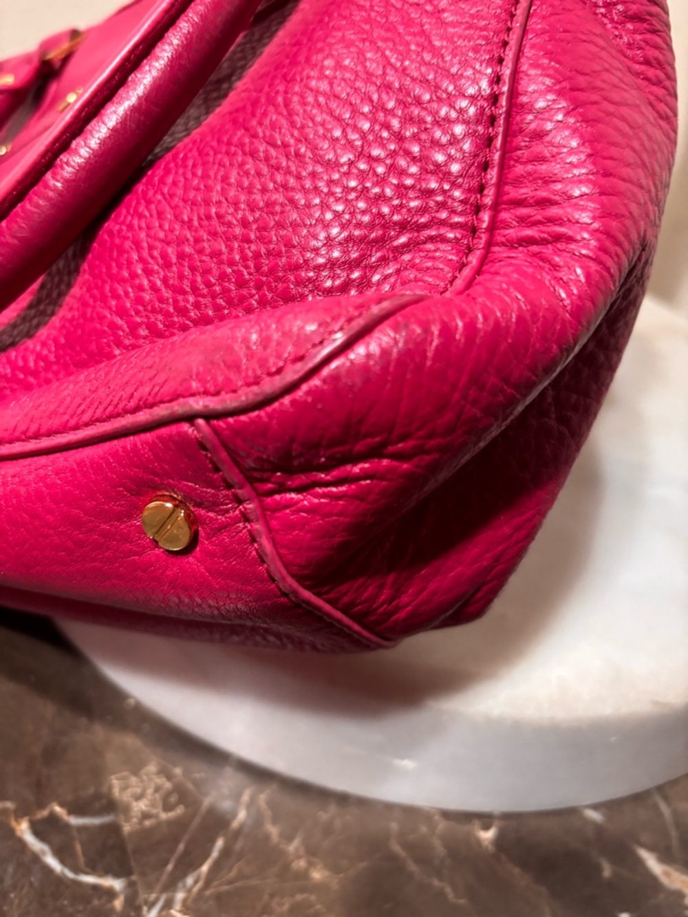 Tory Burch Fuchsia Satchel - Picture 7 of 10